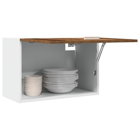 Bovenkast Lyon 60x31x40 cm bewerkt hout oud houtkleurig 1