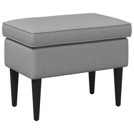 Voetenbank Lichtgrijs 55 x 35 x 41 cm Stof 2