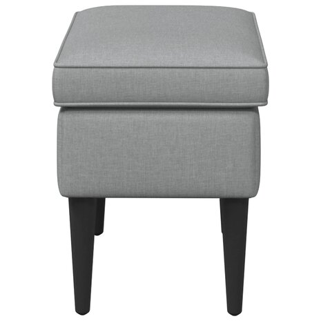 Voetenbank Lichtgrijs 55 x 35 x 41 cm Stof 4