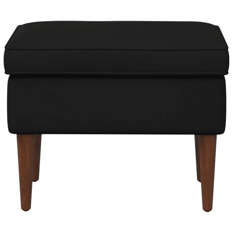 Voetenbank Zwart 55 x 35 x 41 cm Fluweel 3