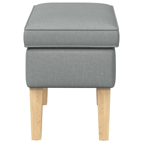 Voetenbank Lichtgrijs 55 x 35 x 41 cm Stof 4
