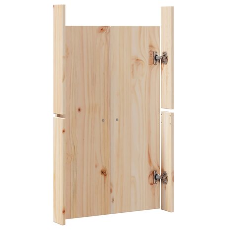 Keukendeur MEPPEL 2 st Cr&egrave;me 50 x 9 x 82 cm Massief grenenhout 8