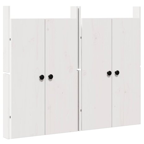 Keukendeur MEPPEL 2 st Wit 50 x 9 x 82 cm Massief grenenhout 2