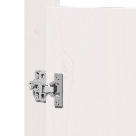 Keukendeur MEPPEL 2 st Wit 50 x 9 x 82 cm Massief grenenhout 9
