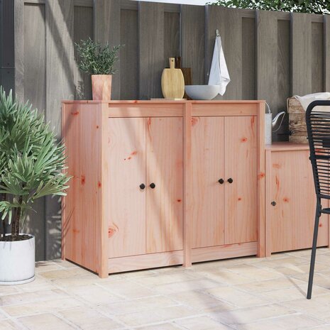Keukendeur MEPPEL 2 st Bruin 50 x 9 x 82 cm massief douglas 1
