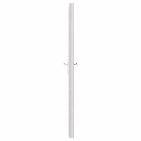 Zij-ingangsdeur 88 x 198 cm PVC Antraciet 8