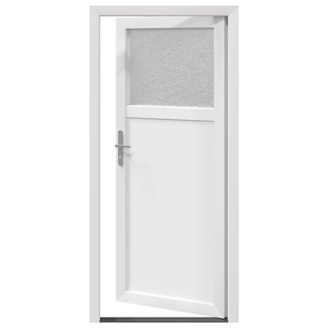 Zij-ingangsdeur 98 x 198 cm PVC Wit 6
