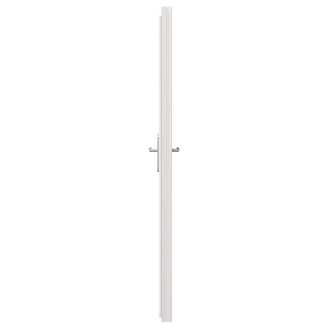 Zij-ingangsdeur 88 x 198 cm PVC Wit 8