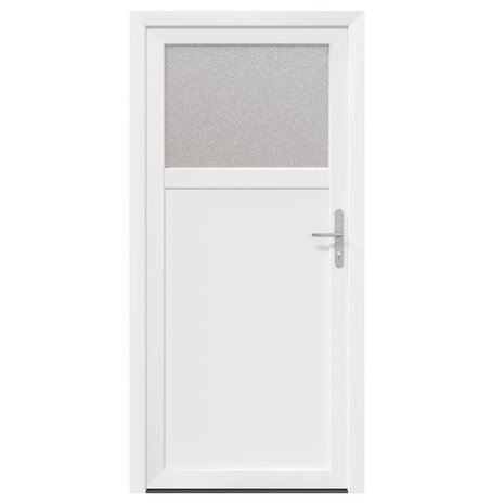 Zij-ingangsdeur 88 x 198 cm PVC Wit 2