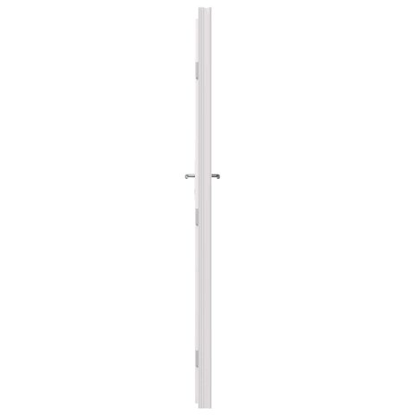 Zij-ingangsdeur 88 x 198 cm PVC Wit 8