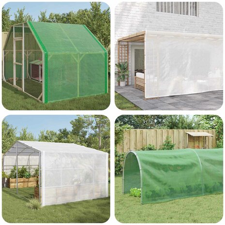 Zeil met Oogjes Groen 3 x 3 m 140 gsm PE 1