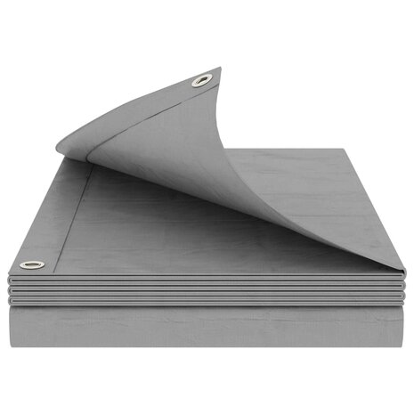 Zeil met Oogjes Lichtgrijs 2 x 3 m 180 gsm PE 2