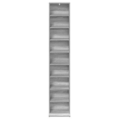 Cd-kast Grijs Sonoma 33 x 23,5 x 175 cm Bewerkt hout 4