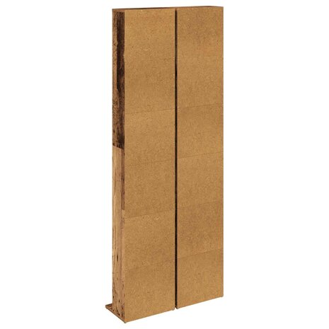 Cd-kast 2 st Oud hout 33 x 23,5 x 175 cm Bewerkt hout 8