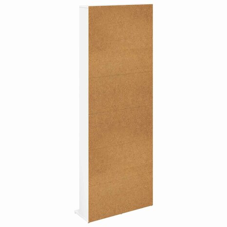 Cd-kast Wit 65 x 23,5 x 175 cm Bewerkt hout 6
