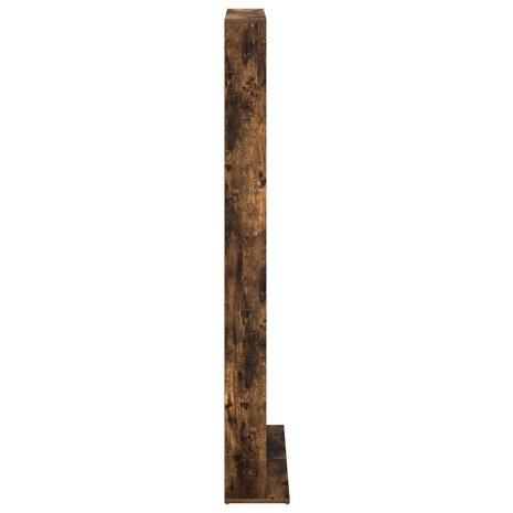 Cd-kast Gerookt eiken 65 x 23,5 x 175 cm Bewerkt hout 5