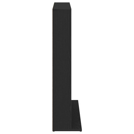 Cd-kast Zwart eiken 65 x 23,5 x 97,5 cm Bewerkt hout 5