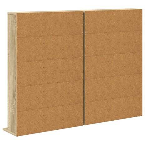 Cd-kast 2 st Sonoma Eiken 65 x 23,5 x 97,5 cm Bewerkt hout 8