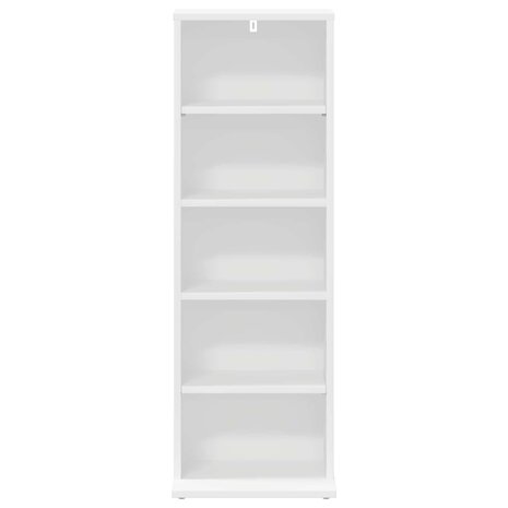 Cd-kast Wit 33 x 23,5 x 97,5 cm Bewerkt hout 4