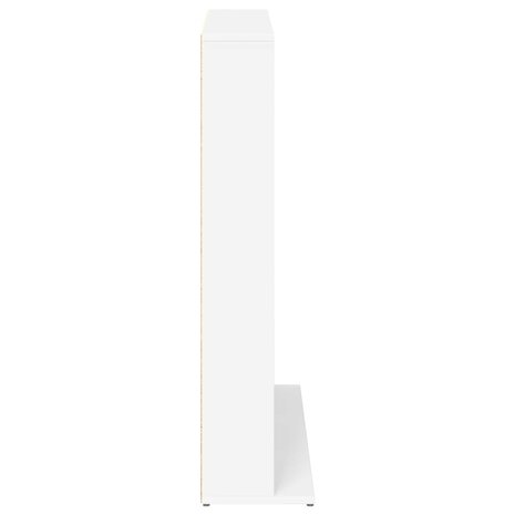 Cd-kast Wit 33 x 23,5 x 97,5 cm Bewerkt hout 5