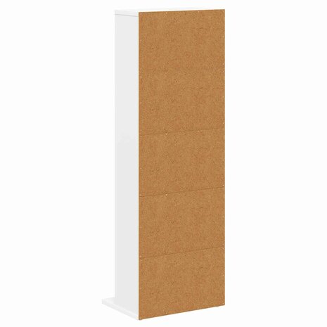Cd-kast Wit 33 x 23,5 x 97,5 cm Bewerkt hout 6