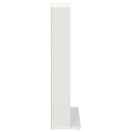 Cd-kast 2 st Wit 33 x 23,5 x 97,5 cm Bewerkt hout 7