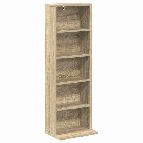 Cd-kast Sonoma Eiken 33 x 23,5 x 97,5 cm Bewerkt hout 2