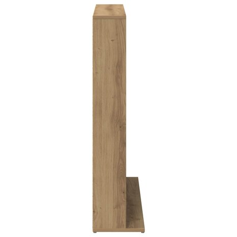 Cd-kast Artisanaal eiken 33 x 23,5 x 97,5 cm Bewerkt hout 5
