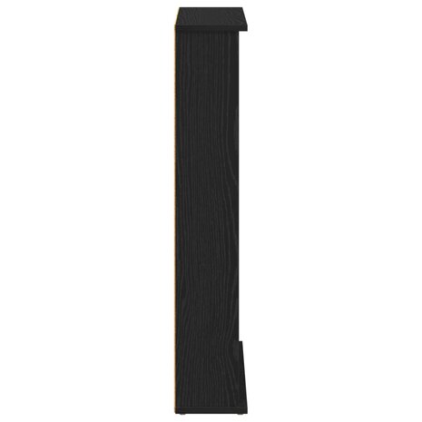 Cd-kast Zwart eiken 60 x 17 x 92 cm Bewerkt hout 5