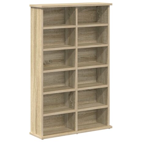 Cd-kast 2 st Sonoma Eiken 60 x 17 x 92 cm Bewerkt hout 4