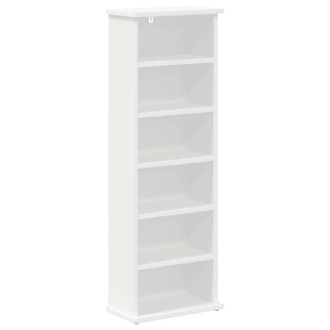 Cd-kast Wit 60 x 17 x 92 cm Bewerkt hout 2