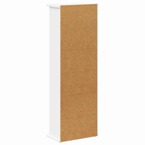 Cd-kast Wit 60 x 17 x 92 cm Bewerkt hout 6