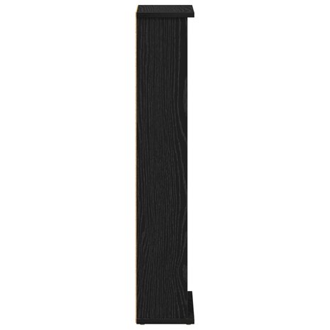 Cd-kast Zwart eiken 60 x 17 x 92 cm Bewerkt hout 5