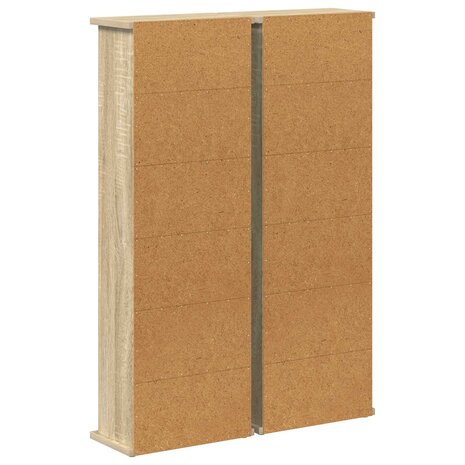 Cd-kast 2 st Sonoma Eiken 60 x 17 x 92 cm Bewerkt hout 8