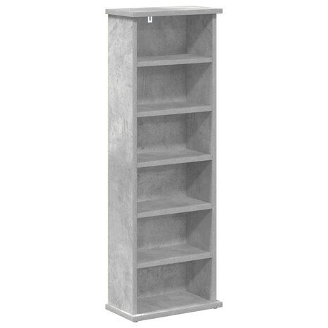 Cd-kast 2 st Betongrijs 60 x 17 x 92 cm Bewerkt hout 4