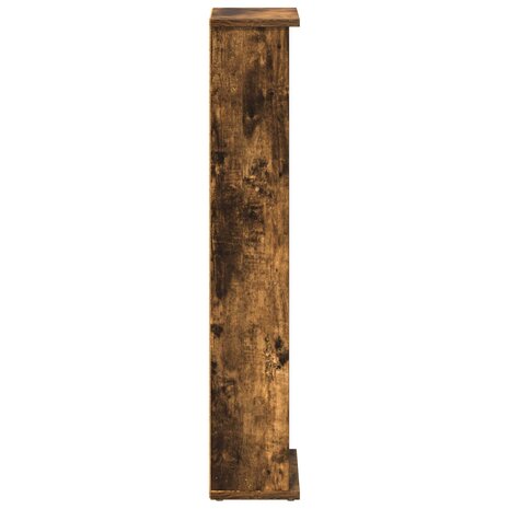 Cd-kast Gerookt eiken 60 x 17 x 92 cm Bewerkt hout 5