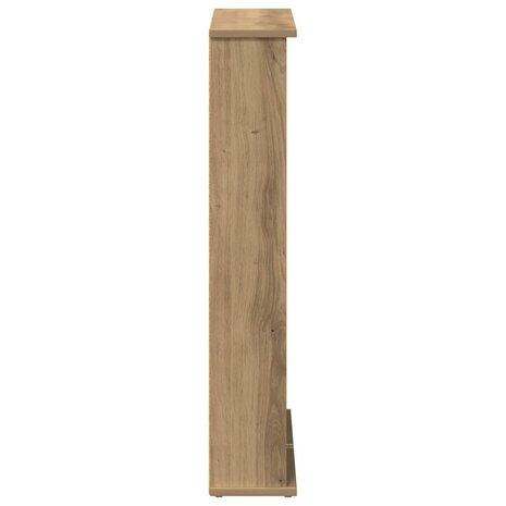 Cd-kast 2 st Artisanaal eiken 60 x 17 x 92 cm Bewerkt hout 7