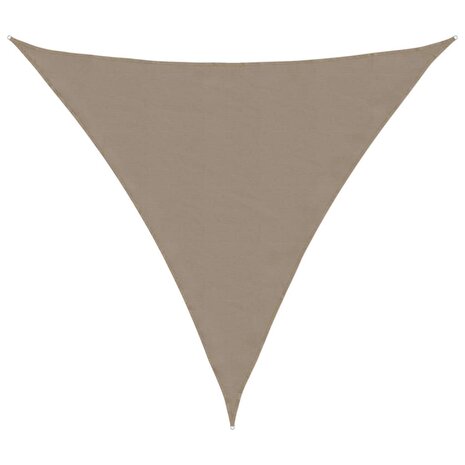 Zonnescherm driehoekig 3x3x3 m oxford stof taupe 2