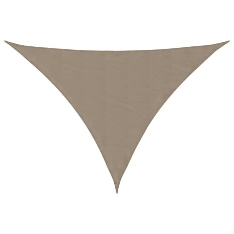 Zonnescherm driehoekig 3x3x4,24 m oxford stof taupe 2