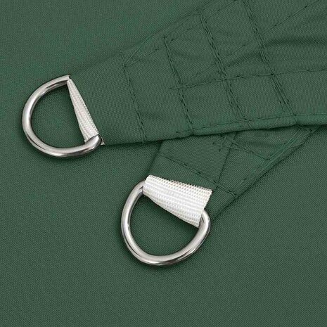 Zonnescherm driehoekig 2,5x2,5x3,5 m oxford stof donkergroen 6