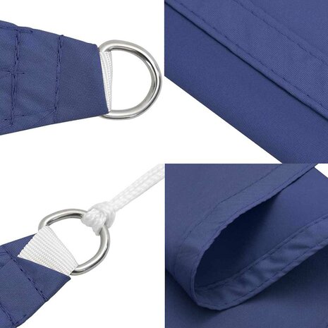 Zonnescherm driehoekig 3x3x4,24 m oxford stof blauw 7