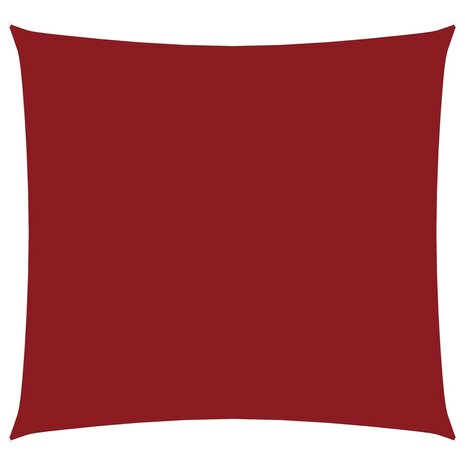 Zonnescherm vierkant 2,5x2,5 m oxford stof rood 2