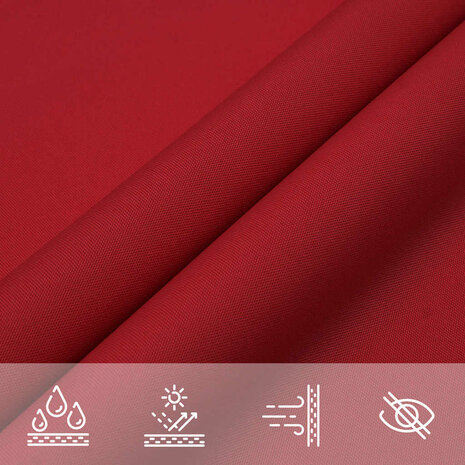 Zonnescherm vierkant 2,5x2,5 m oxford stof rood 7
