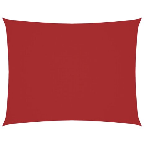 Schaduwdoek rechthoekig 2x3,5 m oxford stof rood 2