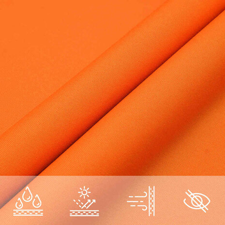 Zonnescherm vierkant 2,5x2,5 m oxford stof oranje 8
