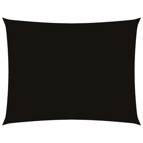Zonnescherm rechthoekig 2x3 m oxford stof zwart 2