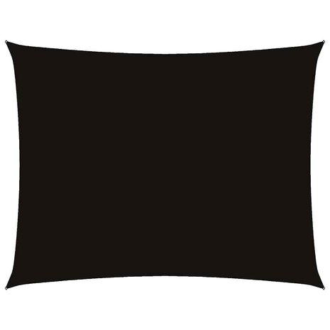 Zonnescherm rechthoekig 2x3,5 m oxford stof zwart 2