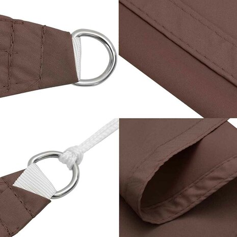 Zonnescherm vierkant 2x2 m oxford stof bruin 7