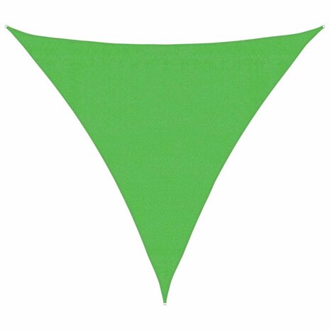 Zonnezeil 160 g/m&sup2; 3,6x3,6x3,6 m HDPE lichtgroen 2