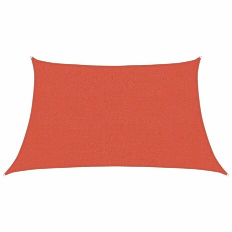 Zonnezeil 160 g/m&sup2; 3/4x2 m HDPE terracottakleurig 2